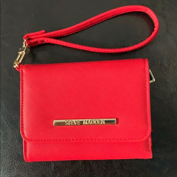 Steve Madden Handbags - 🍒Final Price!🍒 Steve Madden Red Wrist Wallet